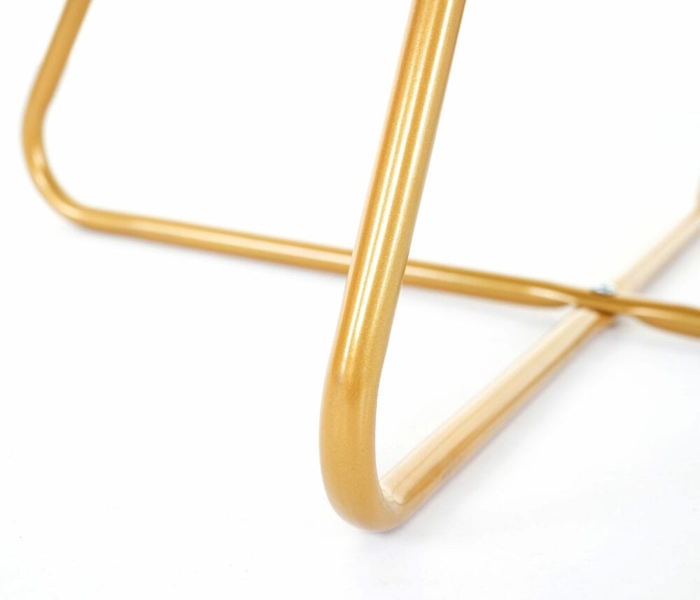 Esszimmerstuhl Retro Design Samt goldene Füsse