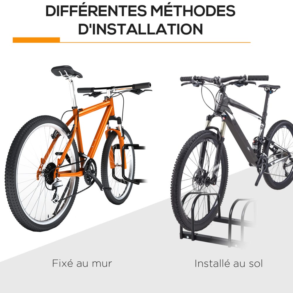 Fahrradständer Veloständer bis 5 Fahrräder Silber 145x33x27cm