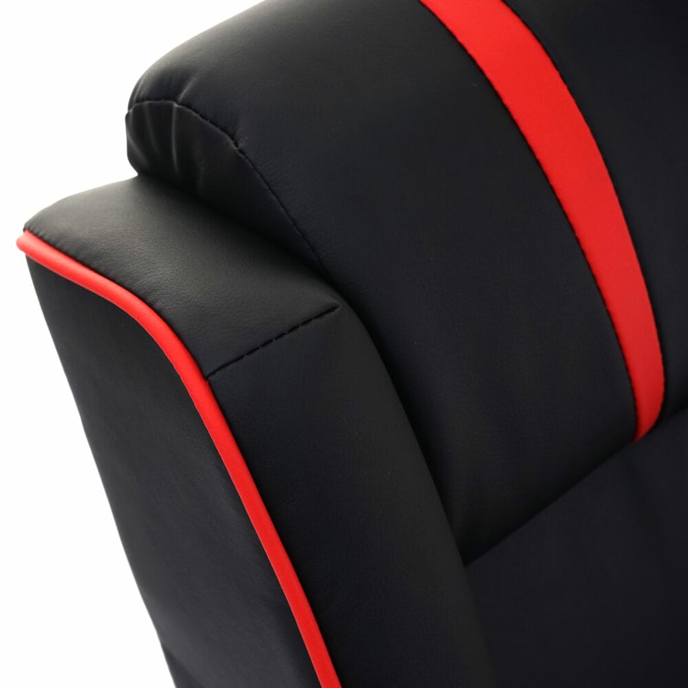Fernsehsessel Racer Relaxsessel TV-Sessel Gaming-Sessel ~ schwarz/rot