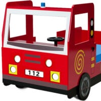 Feuerwehrbett Kinder Kinderbett Feuerwehrauto ~ 90x200