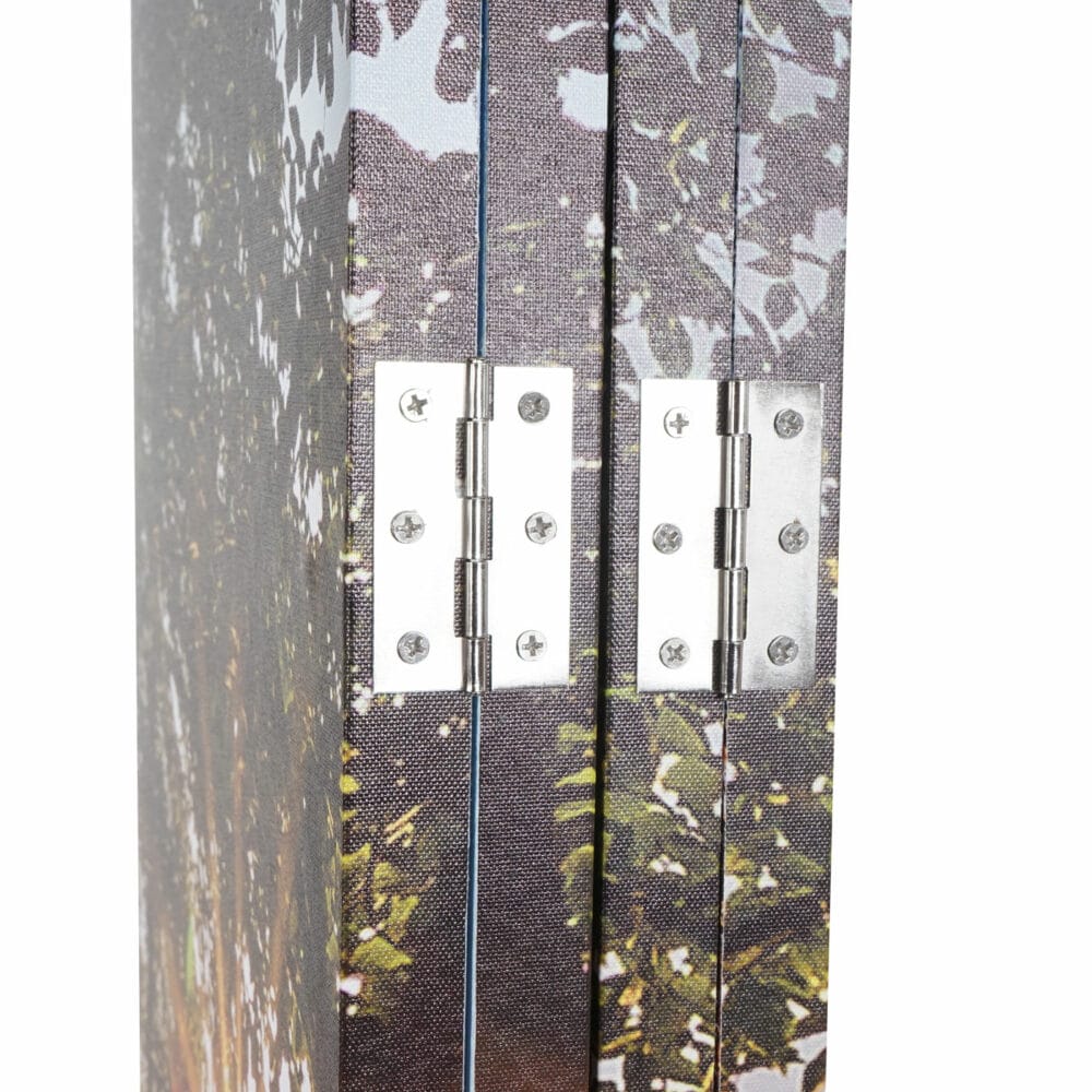 Foto-Paravent mit Schallschutz Trennwand 180x162cm Waldsee