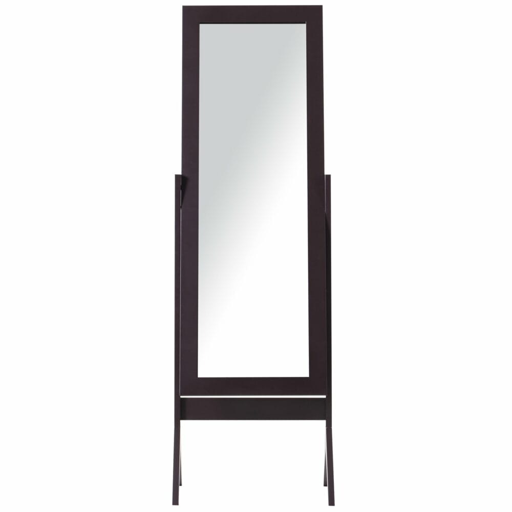 Ganzkörperspiegel Spiegel mit Standfuss 47x46x148 cm braun