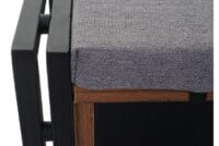 Garderobe mit Sitzbank ~ 53x110x30cm Wildeiche-Optik