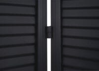 Garten Paravent Raumteiler Sichtschutz Metall 200x121cm schwarz