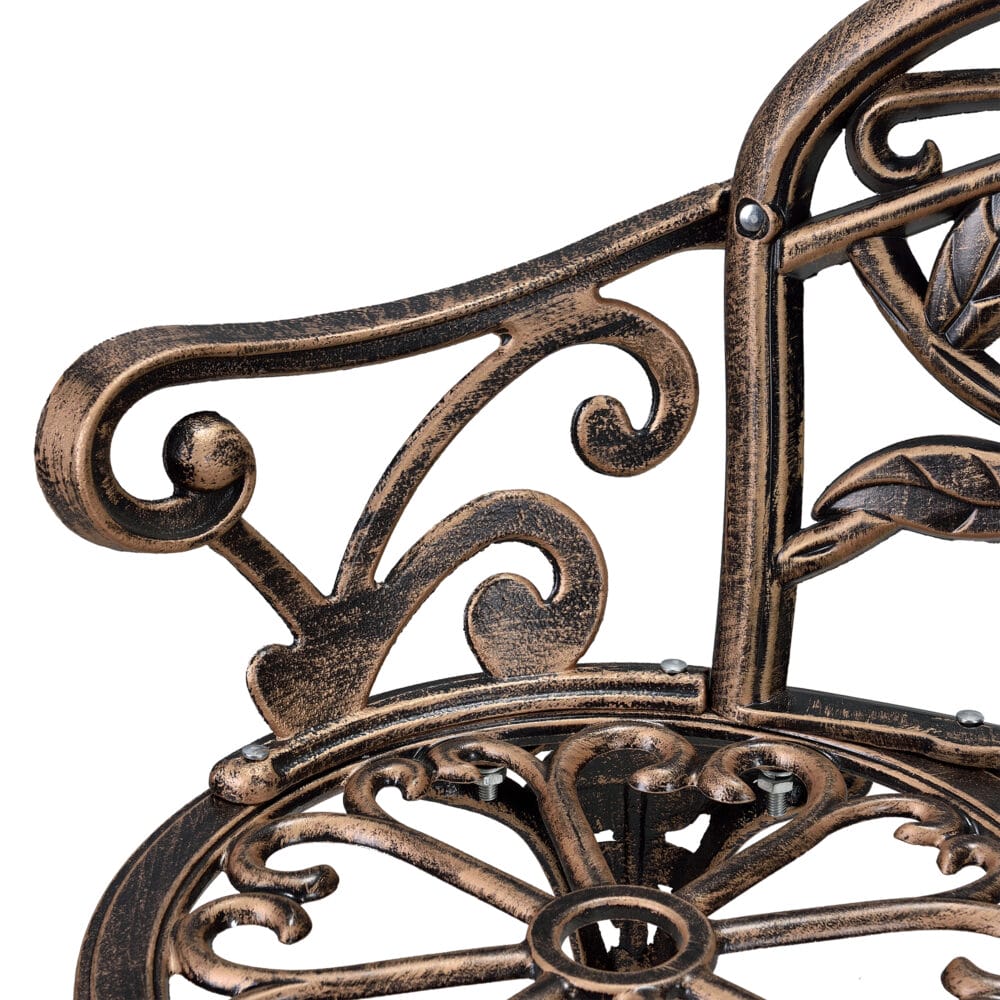 Gartenbank Monfalcone Gusseisen im Antik-Design Bronze