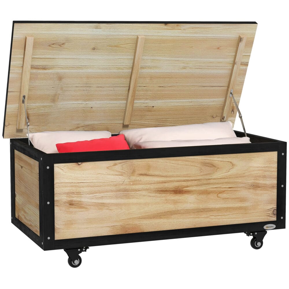 Gartenbox Holz Kissenbox 121L 100x50x43cm