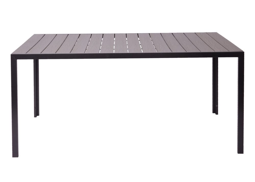Gartentisch Tisch Bistrotisch WPC-Tischplatte 160x90cm grau