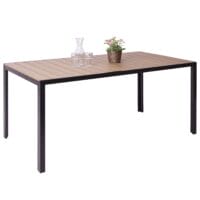 Gartentisch Tisch Bistrotisch WPC-Tischplatte 160x90cm hellbraun