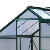 Gewächshaus 190x192x201cm Aluminium Treibhaus Dachfenster
