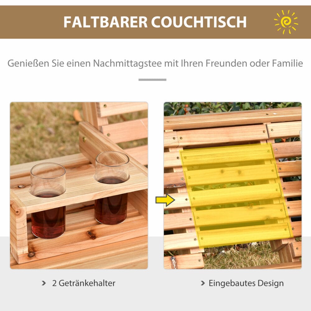 Hängebank Gartenschaukel Schaukelbank 150cm 3 Sitzer Holz