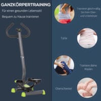 Hometrainer Stepper Fitness Stepper mit LCD-Schirm und Handgriff