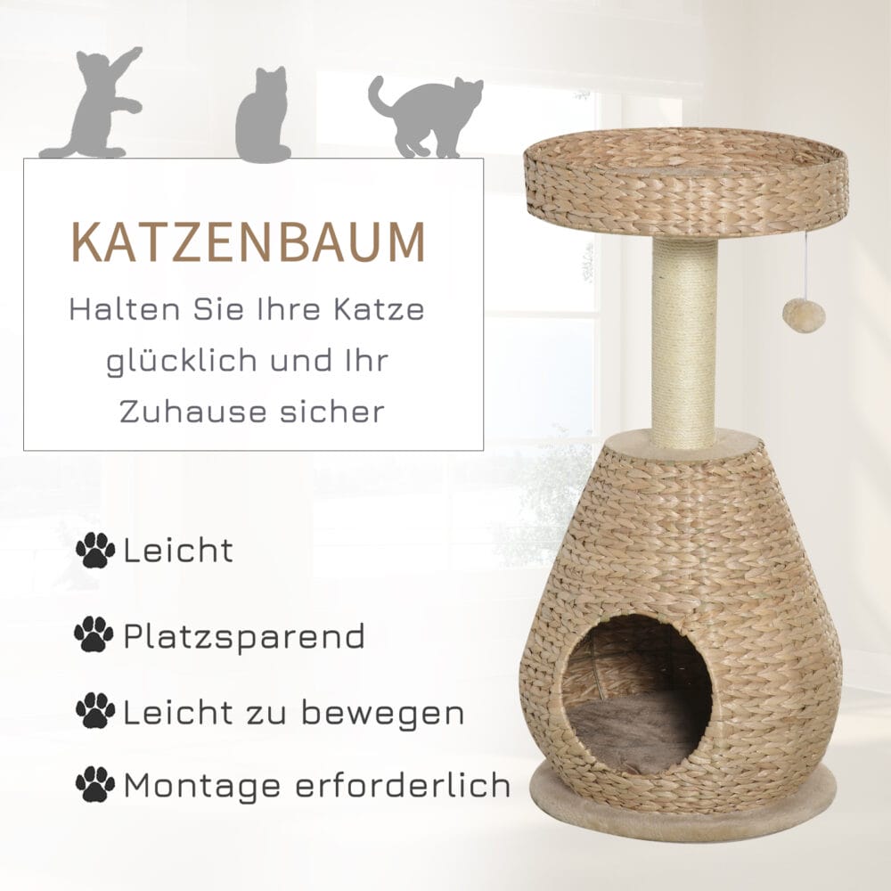 Katzenbaum Kratzbaum 82.5cm Gelb