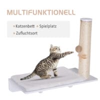 Katzenliege mit Kratzbaum 55x30x50cm