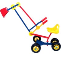 Kinder Bagger mit flexibler Baggerschaufel und Rädern