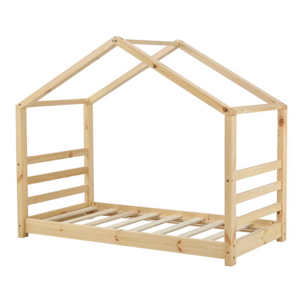 Kinderbett Vardø 80x160 cm mit Matratze Holz