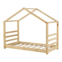 Kinderbett Vardø 70x140 cm mit Lattenrost Holz
