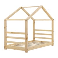 Kinderbett Vardø 70x140 cm mit Lattenrost Holz