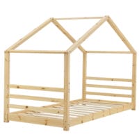 Kinderbett Vardø 90x200 cm mit Lattenrost Holz