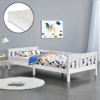 Kinderbett Nuuk 90x200 cm mit Matratze