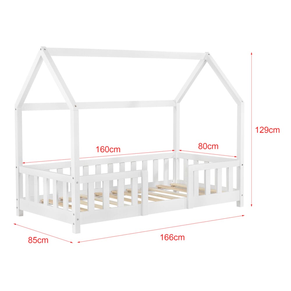 Kinderbett Sisimiut 80x160 cm mit Rausfallschutz