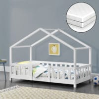 Kinderbett Treviolo 70x160 cm mit Lattenrost und Gitter
