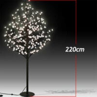 Kirschblütenbaum mit 220LEDs 220cm Länge für In/Outdoor warm-weiss