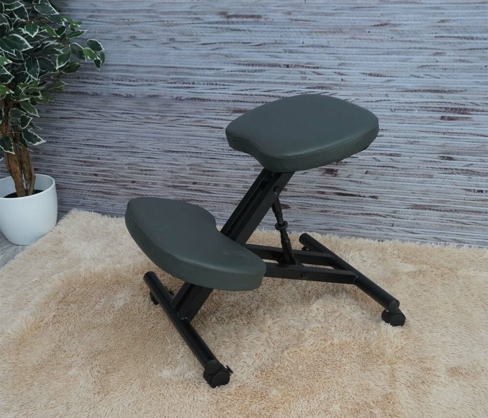 Kniestuhl Sitzhocker Bürostuhl höhenverstellbar mit Rollen schwarz