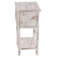 Kommode 57x35x27cm Shabby-Look Vintage weiss