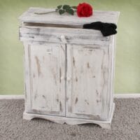 Kommode 78x66x33cm Shabby-Look Vintage ~ weiss
