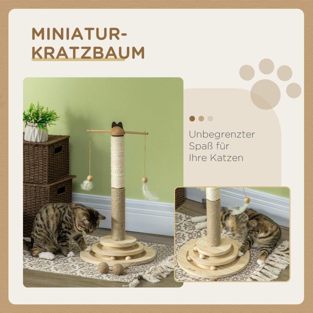Kratzbaum Kletterbaum mit Kratzbrett 56cm