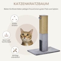 Kratzbaum Kratzstamm Kratzsäule für Katzen 79cm