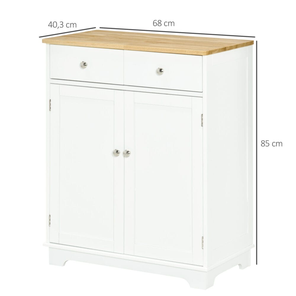 Küchenschrank Sideboard mit 2 Schubladen 68 x 403 x 85 cm