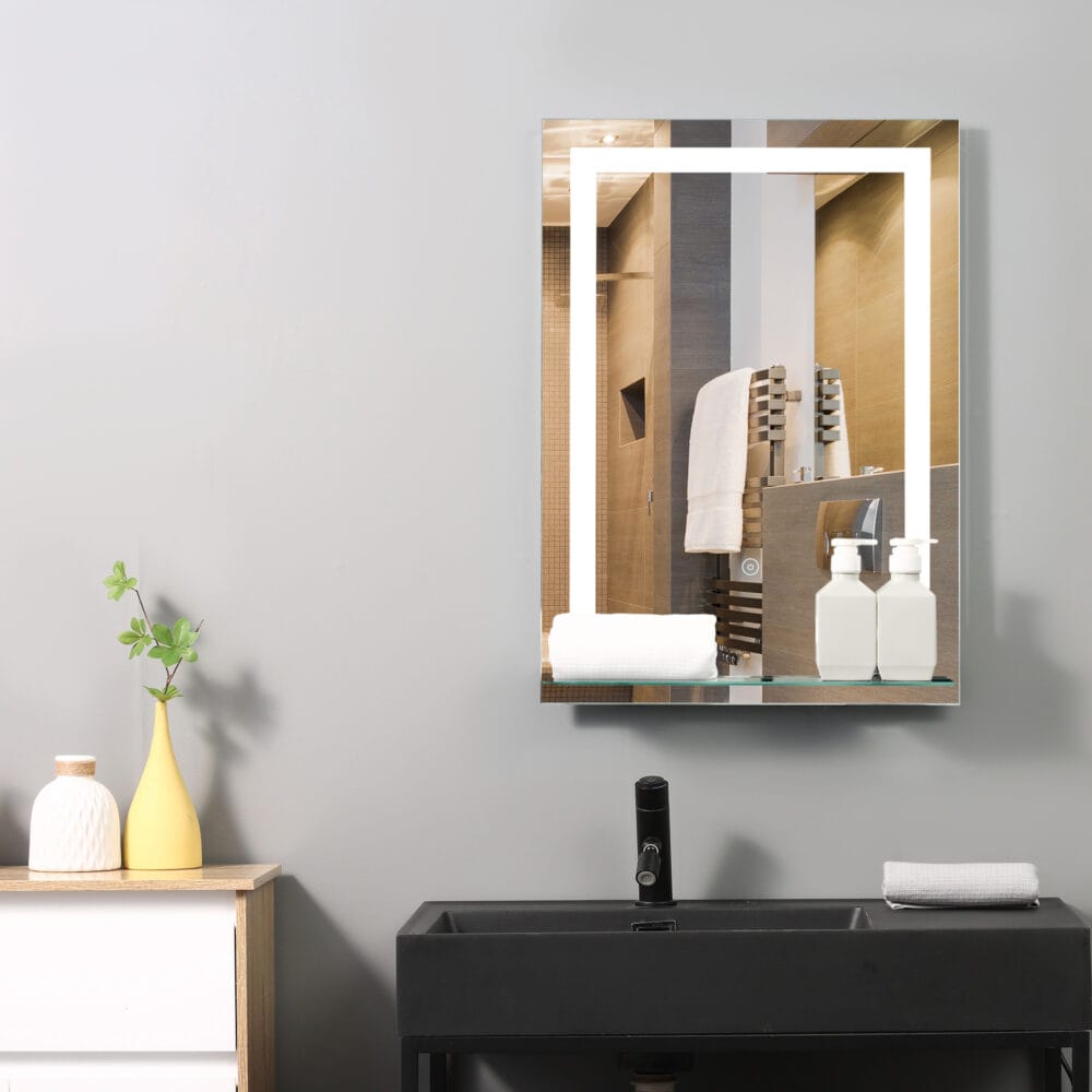 LED-Badspiegel Badezimmerspiegel mit Beleuchtung 70x50cm