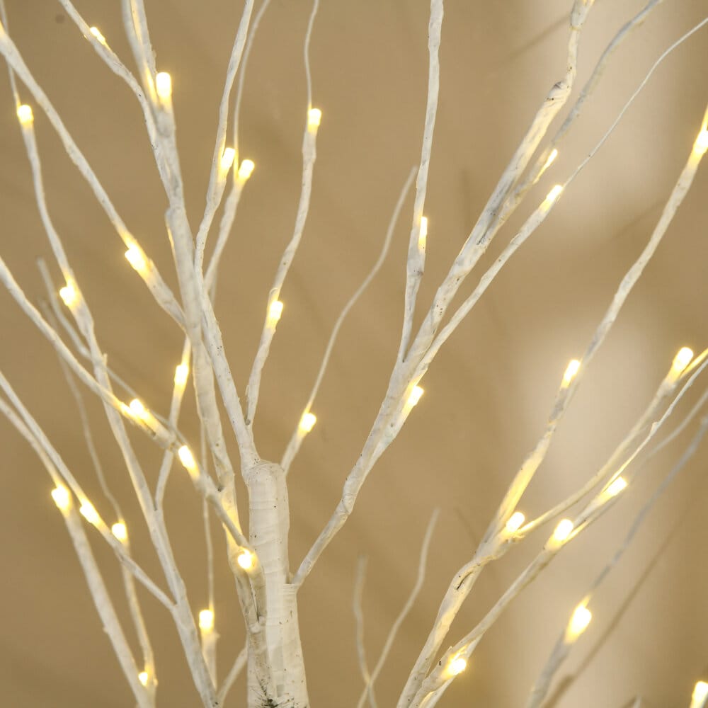 LED Baum Birke 96 LEDs 180cm warmweiss