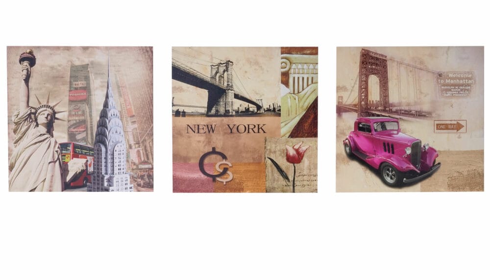 Leinwandbild Wandbild 3-teilig 150x50cm ~ New York