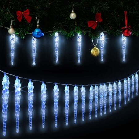 Lichterkette Weihnachten 40 LEDs 10.4m Eiszapfen