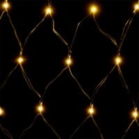 Lichternetz Netzlichterkette Weihnachten 120x120cm Warmweiss