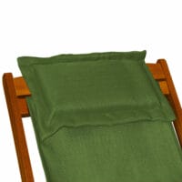 Liegestuhl Deckchair Akazienholz Campingstuhl Grün
