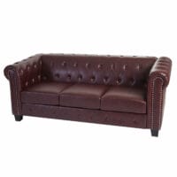 Luxus 3er Sofa Chesterfield Sofa Couch Farbwahl