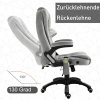 Massage Bürostuhl Bürostuhl ergonomisch Grau