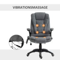 Massage Bürostuhl Deluxe ergonomisch Grau
