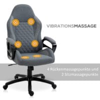 Massage Bürostuhl ergonomisch Massage Grau
