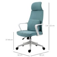 Massage Bürostuhl ergonomischer Schreibtischstuhl Blau