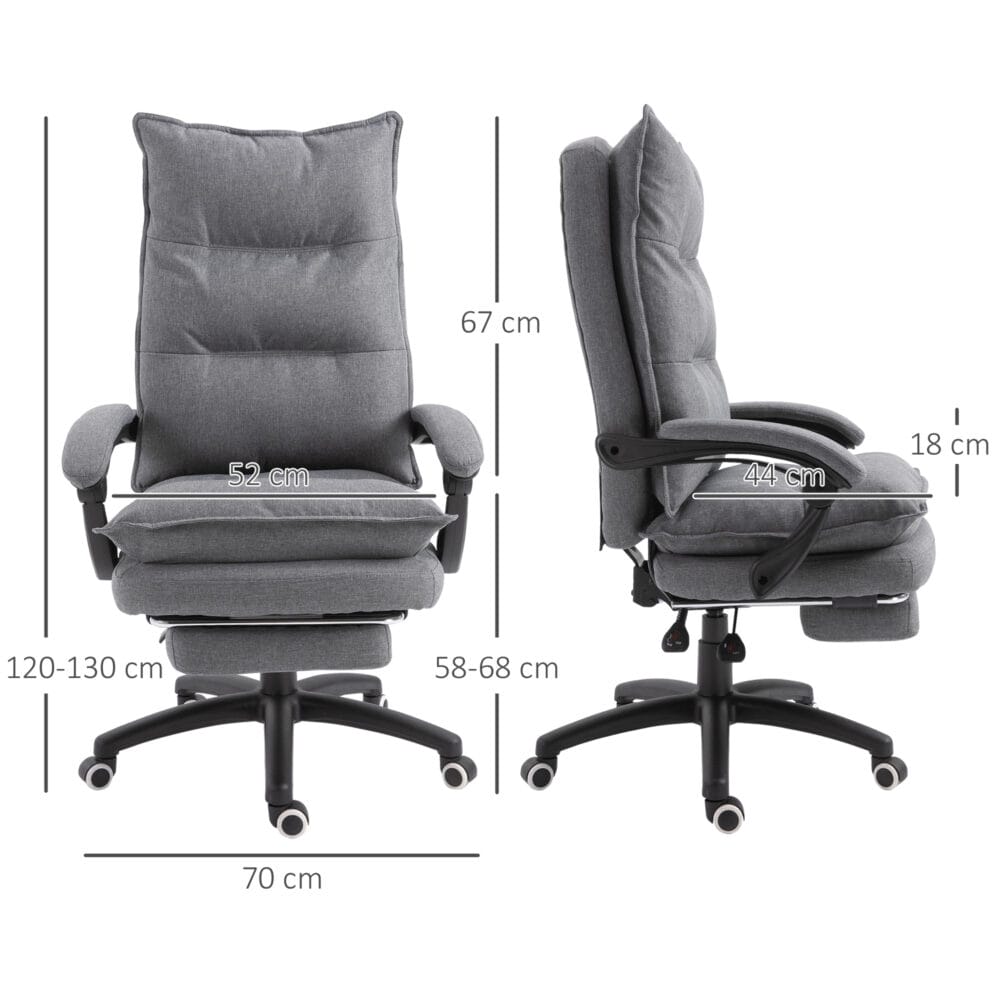 Massage Bürostuhl ergonomischer Schreibtischstuhl Grau