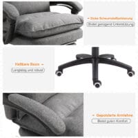 Massage Bürostuhl ergonomischer Schreibtischstuhl Grau