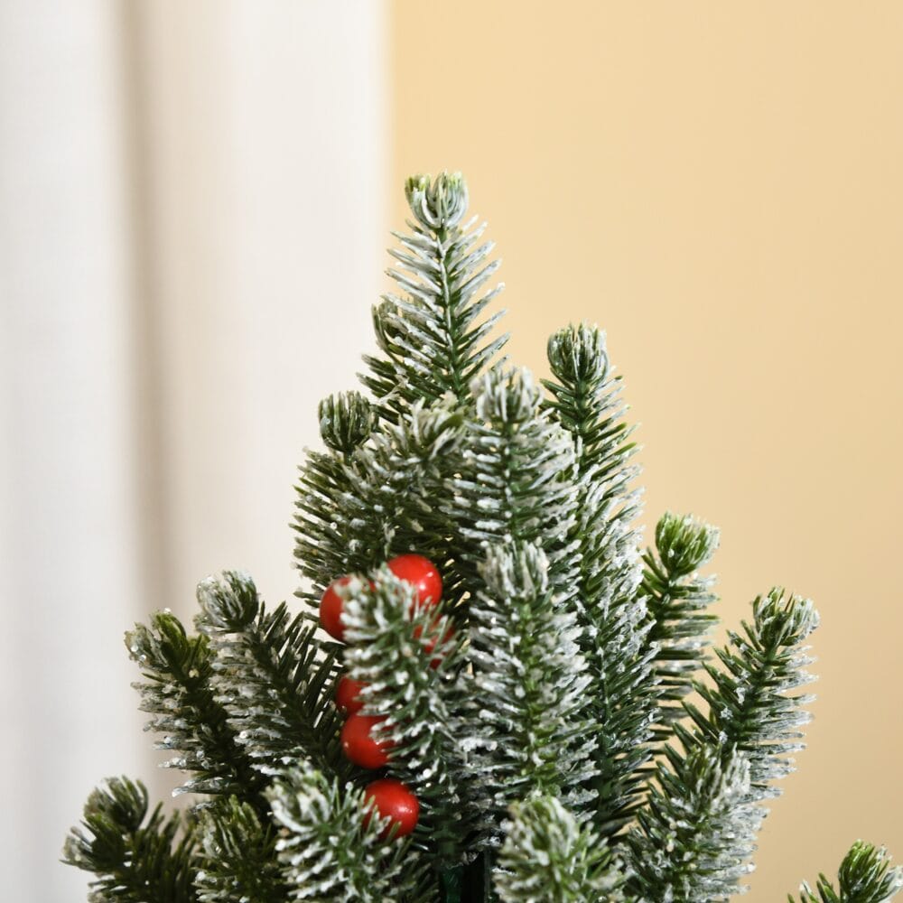 Mini Weihnachtsbaum mit Deko und Schnee 47cm