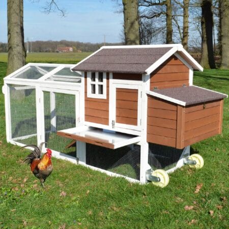 Mobiler Hühnerstall Hühnerhaus mit Freilaufgehege