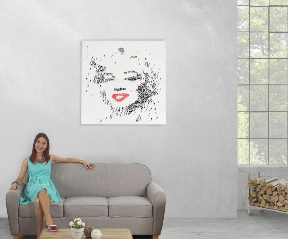 Ölgemälde Marilyn handgemaltes Ölbild ~ 100x100cm