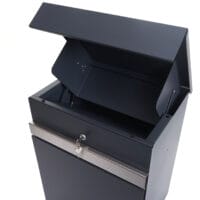 Paketkasten JAM-K41 Paketbox Briefkasten Metall verzinkt anthrazit-Edelstahl