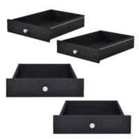 4x Schubladen für Europaletten-Möbeln DIY-Set  Schwarz